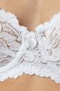 White Underwired Floral Lace Bra, Image 3 of 3