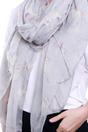 Light Grey Unicorn Lightweight Scarf, Image 1 of 1