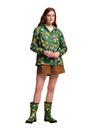 Green Orla Kiely Floral Packaway Jacket, Image 5 of 5