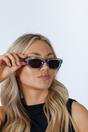 Blue Chunky Retro Square Sunglasses, Image 5 of 6
