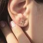 Gold Leo Star Sign Constellation Astrology Tiny Earrings, Image 2 of 5