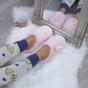 Pink AJVANI Pink Fluffy Mule Slippers, Image 5 of 6