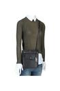Black Ashwood Leather Black 'Five CB' Real Leather Cross Body Bag, Image 5 of 5