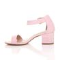 Light Pink AJVANI Light Pink Mid Block Heel Ankle Strap Sandals, Image 3 of 6