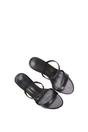 Black 'Kay' Slip On Stiletto Heel Mules With Open Toe, Image 6 of 6