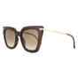 Brown Jimmy Choo Brown Square Glitter Havana Brown Gradient Sunglasses, Image 2 of 6