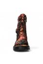 Red Womens Gothic Ankle High Boots-INCAS-036, Image 5 of 7