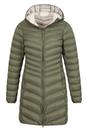 Khaki Florence Long Padded Jacket, Image 4 of 6