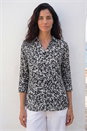 Grey Classic Printed Mock Shirt, Image 2 of 4