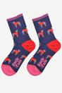 Blue Greyhound Dog Bamboo Socks, Image 2 of 5