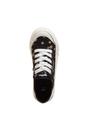 Black Jazzin Monroe Daisy Canvas Trainers, Image 4 of 5