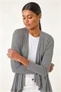 Black Waterfall Stetch Jersey Cardigan, Image 1 of 5