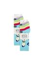 Multi 10 Pairs Bamboo Crew Socks with Patterns, Image 2 of 3