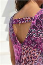 Pink Abstract Print Bar Back Vest, Image 4 of 4