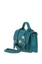 Green Stylish Real Leather Small Satchel Bag, Image 2 of 4