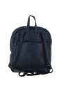 Navy 'Senza Tempo' Woven Leather Vintage Wash Backpack, Image 3 of 4