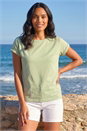 Sage Stretch Cotton Jersey T-Shirt, Image 1 of 4