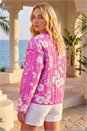 Pink Floral Print Cotton Jacket, Image 3 of 4