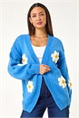 Blue Dusk Daisy Knit Cardigan, Image 2 of 5