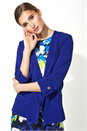 Royal Blue 3/4 Sleeve Waterfall Jacket , Image 4 of 5