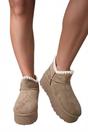 Khaki iKrush Khaki Debra Fur-lined Platform Ankle Boots, Image 1 of 5