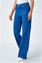Denim Cotton Blend Wide Leg Stretch Jeans, Image 6 of 7