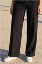 Black Petite Wide Leg Ponte Stretch Trouser, Image 4 of 4