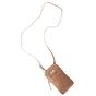 Tan 'LEO' Real Leather Crossbody Mobile Phone Bag, Image 4 of 6