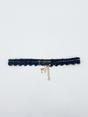 Black SVNX Black Lace Choker With Reindeer Charm, Image 3 of 3