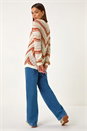 Rust Openwork Chevy Knit Jumper, Image 3 of 5