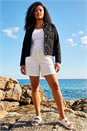 Black Curve Stretch Pocket Jacket, Image 2 of 4