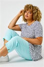 Aqua Curve Cropped Stretch Trouser, Image 4 of 5