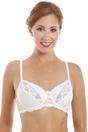White Floral Lace Soft Cup Underwired Bra, Image 1 of 5