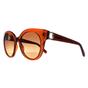 Brown Salvatore Ferragamo Brown Cat Eye Crystal Caramel Brown Gradient SF1031S, Image 2 of 4