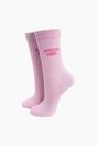 Light Pink Good Girl Combed Cotton Glitter Socks, Image 1 of 4
