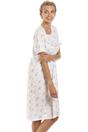 Pink Floral Dot Print Jersey Nightdress, Image 5 of 5