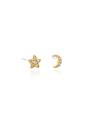 Gold Cachet London Lunar Star Gold Earrings, Image 1 of 2