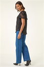 Black Jacquard Zig Zag Top, Image 4 of 5
