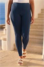 Navy  Curve Full Length Leggings, Image 2 of 4