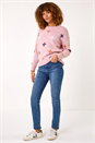 Light Pink Crafted Diamond Detail Jumper, Image 2 of 5