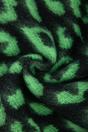 Green Asymmetric Leopard Winter Scarf, Image 2 of 4