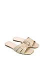 Beige XY LONDON Beige 'Luci' Strappy Slider Sandals With Square Toe, Image 5 of 5