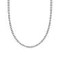 Silver Sterling Silver Large Tennis Necklace - 3mm, Image 1 of 5
