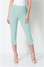 Mint Green Cropped Stretch Trouser, Image 1 of 7