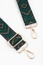 Khaki Aztec Woven Bag Strap, Image 2 of 4