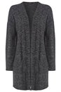 Black Longline Edge to Edge Cardigan, Image 5 of 5