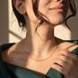Gold 18ct Gold Plated Figaro Chain Necklace, Image 3 of 4