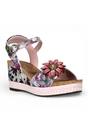 Purple Womens Durable Wedge Sandals-FACYO-75, Image 2 of 7