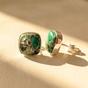 Silver Emerald May Birthstone Sterling Silver Stud Earrings, Image 1 of 4