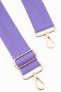 Lilac Plain Woven Wide Bag Strap, Image 2 of 4
